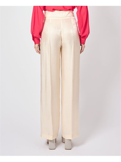 Palazzo trousers in laminated fabric Valentina Rio VALENTINA RIO | V3335292